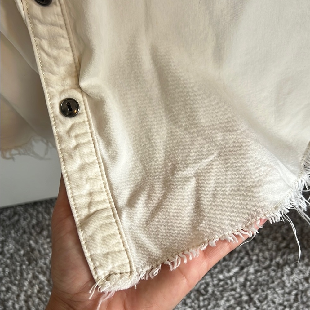 Distressed Button Down Shirt - Picture 5 of 9